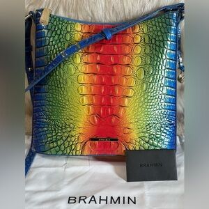 Brahmin Katie Popsicle Melbourne Croc-Embossed shoulder bag crossbody